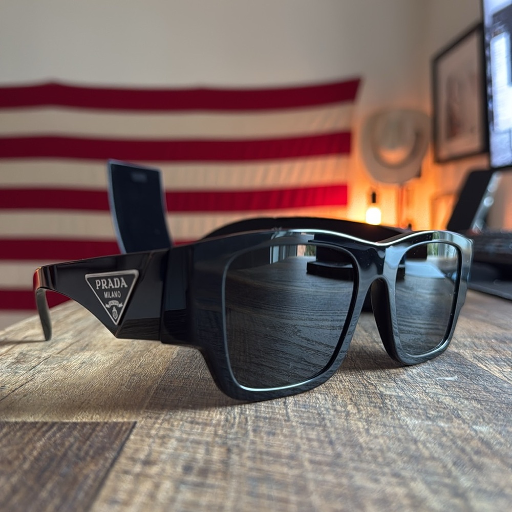 PRADA Symbole Rectangular Men's
Sunglasses, PR 10ZS